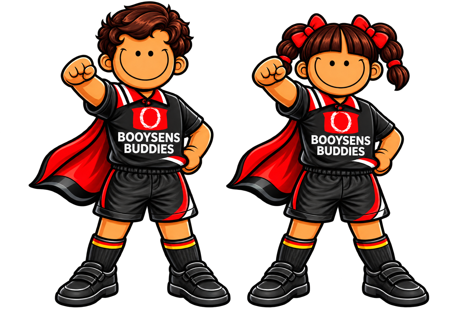 The Booysens Buddies mascots